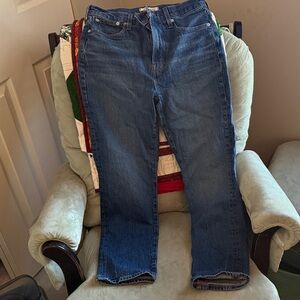 Madewell Women's Dark Blue Straight Jeans
